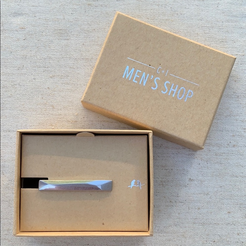 Chloe + Isabel for MEN Silver Tie Bar